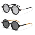 Lunettes de soleil rondes rétro classiques hommes femmes marque de luxe Vintage Punk lunettes de