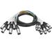 Seismic Audio - 6 Channel XLR Colored Snake Cable 6 Feet - NEW - Pro Audio - SARLX-6x6