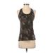 Athleta Active Tank Top: Green Camo Activewear - Women's Size X-Small