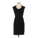 Ann Taylor LOFT Casual Dress - Sheath: Black Print Dresses - Women's Size 0