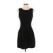 Forever 21 Casual Dress - Fit & Flare Crew Neck Sleeveless: Black Print Dresses - Women's Size Small