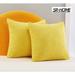 SR-HOME Set Of 2, Throw Pillow Cover Cases For Bedroom, Super Soft Corduroy Decorative Cushion Cover Velvet in Yellow | 24 H in | Wayfair