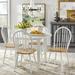 Framlingham Drop Leaf Rubberwood Solid Wood Dining Set Wood in White Laurel Foundry Modern Farmhouse® | 29.5 H in | Wayfair