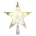The Holiday Aisle® Battery Operated Pentagram Star LED Tree Topper Plastic in White | 8.25 H x 7 W x 2 D in | Wayfair