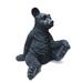 Loon Peak® Everlea Teddy Bear Figurine Resin/Plastic in Black | 9.6 H x 12.5 W x 10.3 D in | Wayfair B46AD02B908046D9AB30AF2F28285269