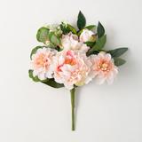 Primrue 17.5" Blush Blossoming Peony Bush; Plastic in Pink | 17.5 H x 11.75 W x 8 D in | Wayfair C1AF863B2DEA45E6AD927108FB0E4398