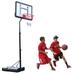 Basketball Hoop for Youth Indoor Outdoor Basketball Court 6.8ft-8.5ft Height Adjustable Basketball Goal with Removable Wheels