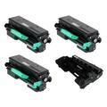 PrinterDash Compatible Replacement for Lanier SP-3600/SP-3610/SP-4510 Drum/Toner Value Combo Pack (1-Drum Unit/3-Toners) (TYPE SP-4500A) (407324_1PK/440-7323_3PKB)