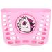 Thickened Scooter Basket Children Bike Basket Plastic Front Storage Basket (Pink Horse Head Pattern)