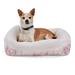Essentials Pink Snuggler Dog Beds, 21" L X 21" W X 6" H, Small
