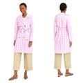 J. Crew Jackets & Coats | J Crew “Oversized Gingham” Trench Coat | Color: Pink/White | Size: 4