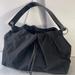 Kate Spade Bags | Kate Spade Maddie Drawstring Nylon Snakeskin Handle Shoulder Tote Handbag. | Color: Black/Silver | Size: Os