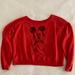 Disney Tops | Disney Red Mickey Crewneck | Color: Red | Size: L