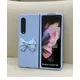 Coque de téléphone à pois avec nœud papillon coque arrière tout bleu mode mignonne Samsung