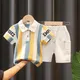 IENENS-Ensemble de Vêtements d'Été pour Bébé Garçon Polo et Short Tenue Décontractée à Manches