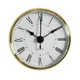 Horloge artisanale à mouvement quartz horloges rondes tête d'insertion chiffres romains 70mm