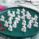 Figurines de Mini lapins en résine 3D 10 pièces petit lapin blanc ornement artisanat DIY