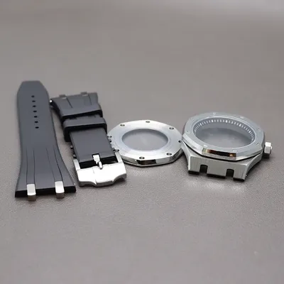 Étuis de montre en caoutchouc 41mm pièces pour Seiko nh34 nh35 nh36 nh38 mouvement 28.5mm cadran