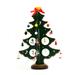 TureClos Desktop Mini Christmas Tree DIY Christmas Decoration Indoor Mini Wooden Christmas Tree Ornaments Children Gift