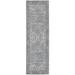 Nourison Machine Washable Series 1 Vintage Grey 2 2 x 10 Area Rug (2x10)