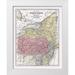 Mitchell 12x14 White Modern Wood Framed Museum Art Print Titled - Middle States - Mitchell 1877