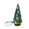 Deals 9.8 Inch Mini Christmas Trees with LED Lights Artificial Tabletop Xmas Pine Bottle Trees for DIY Winter Snow Christmas Crafts Winter Ornaments Home Office Holiday Decor Gift