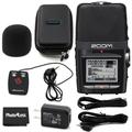 Zoom H2n Handy Recorder + Zoom SPH-2n Accessory Pack for the H2n + Black Cleaning Cloth