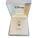 Disney Jewelry | Disney Silver Plated Mickey Head Necklace | Color: Silver | Size: Os