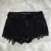 American Eagle Outfitters Shorts | American Eagle Super Super Stretch Hi Rise Shortie Black Lace Jean Short | Color: Black | Size: 8