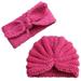 JDEFEG Beach Stuff for Babies Turban Cap Knitted Hair Headwear Boy Sets Hat Baby Band Girl Baby Care 7Th Generation Baby Products J One Size