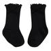 JDEFEG Rubber Baby Socks Baby Socks Toddlers Boys Girls Socks Soft Bottom Toddler Shoes Socks Princess Socks Floor Socks for Children Kids Socks and Mittens Baby Boy Cotton Black L