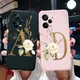 Coque de téléphone en silicone pour Xiaomi rose noir lettres couverture Redmi Note 12 Pro Plus