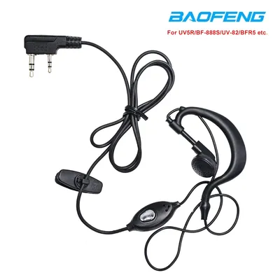 Baofeng – oreillettes de talkie-walkie casque prise K pour Baofeng UV-5R UV-82 BF-888S BF-R5