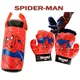 Disney-Gants de boxe Spiderman trempés dans un sac de sable figurine SpidSuffolk jouets de sport