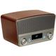 Aiwa - BSTU-750BR Radio de table fm aux, Bluetooth, usb rouge