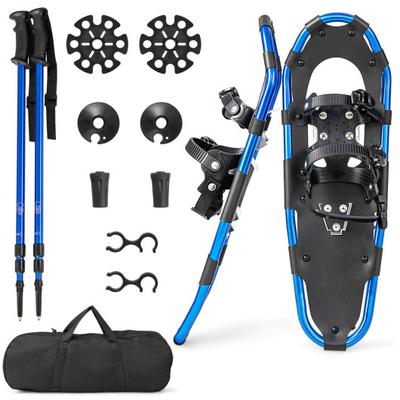 Costway 21/25/30 Inch Lightweight Terrain Snowshoes with Flexible Pivot System-25 inches