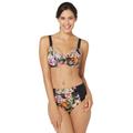 Balconette-Bikini FEEL GOOD Gr. 44, Cup E, bunt (schwarz, bunt, bedruckt) Damen Bikini-Sets Ocean Blue