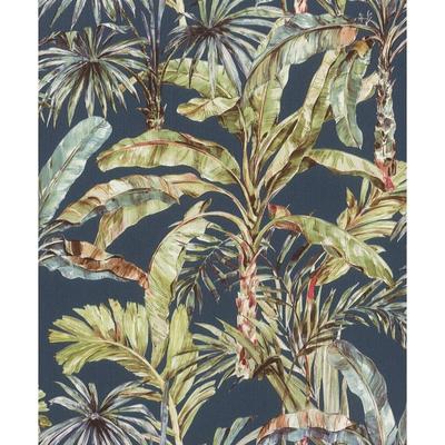 Advantage Calle Blue Tropical Wallpaper