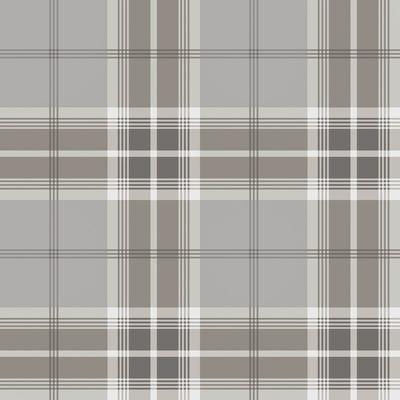 Advantage Sala Neutral Plaid Wallpaper