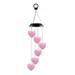Wind Chimes Outdoor Solar Heart Wind Chimes Color Changing Hanging Decorative Romantic Patio Lights for Home Party