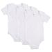 Jack & Jill Baby Short Sleeve White Bodysuit - Unisex Baby Bodysuit Organic 100% Cotton Baby Onesies 3-Pack (Size 36 months)