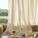 Goory Tulle Curtains Panel Treatments Voile Windows Drapes Light Filtering Soild Color Sheer Window Curtain Grommet Tops Luxury Semi White W: 39 x H:51