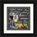 Barrett Chad 20x20 Black Ornate Wood Framed with Double Matting Museum Art Print Titled - Gourmet Wine Selection
