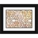 Kimberly Allen 32x23 Black Ornate Wood Framed with Double Matting Museum Art Print Titled - Multi Scroll v3