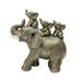 Creative Elephant Statue Desktop Ornament Collections Resin Sculpture Craft Animal Figurine for Cabinet Home Decoration Exhibition Wedding