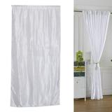 40x98 Inch Window Curtains 40-70% Semi-shading Drape Polyester s Curtain Curtain Panels for Living Room Decoration white