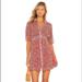 Free People Dresses | Free People Bonnie Mini Dress In Strawberry Combo Xs | Color: Orange/Red | Size: Xs