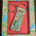 Lilly Pulitzer Accessories | New In Box! Lilly Pulitzer "In The Bungalows" Key Fob | Color: Pink | Size: 3.75" Fob, Folded, 1"Diamtr Ring