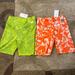 Nike Shorts | Nike Women's One Luxe Icon Clash Mid-Rise Training Bike Shorts Bundle. | Color: Green/Orange | Size: M