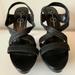 Jessica Simpson Shoes | Jessica Simpson Ashy Platform Heel Sandal Shoes Black Leather 8/38 | Color: Black | Size: 8